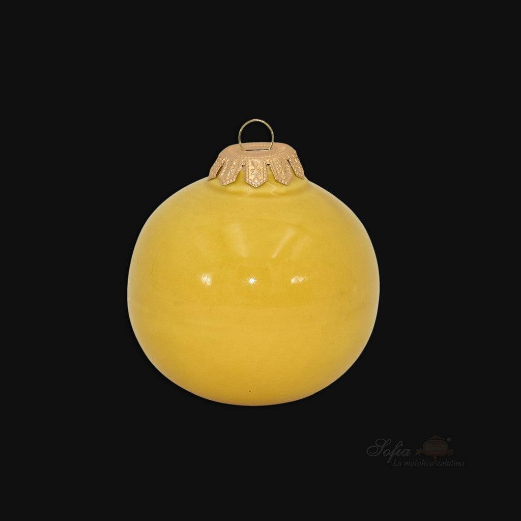 Pallina natalizia Ø 8 varie colorazioni - Linea Moderna - Ceramiche di Caltagirone Sofia