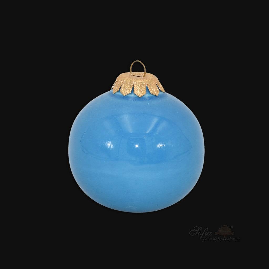 Pallina natalizia Ø 8 varie colorazioni - Linea Moderna - Ceramiche di Caltagirone Sofia