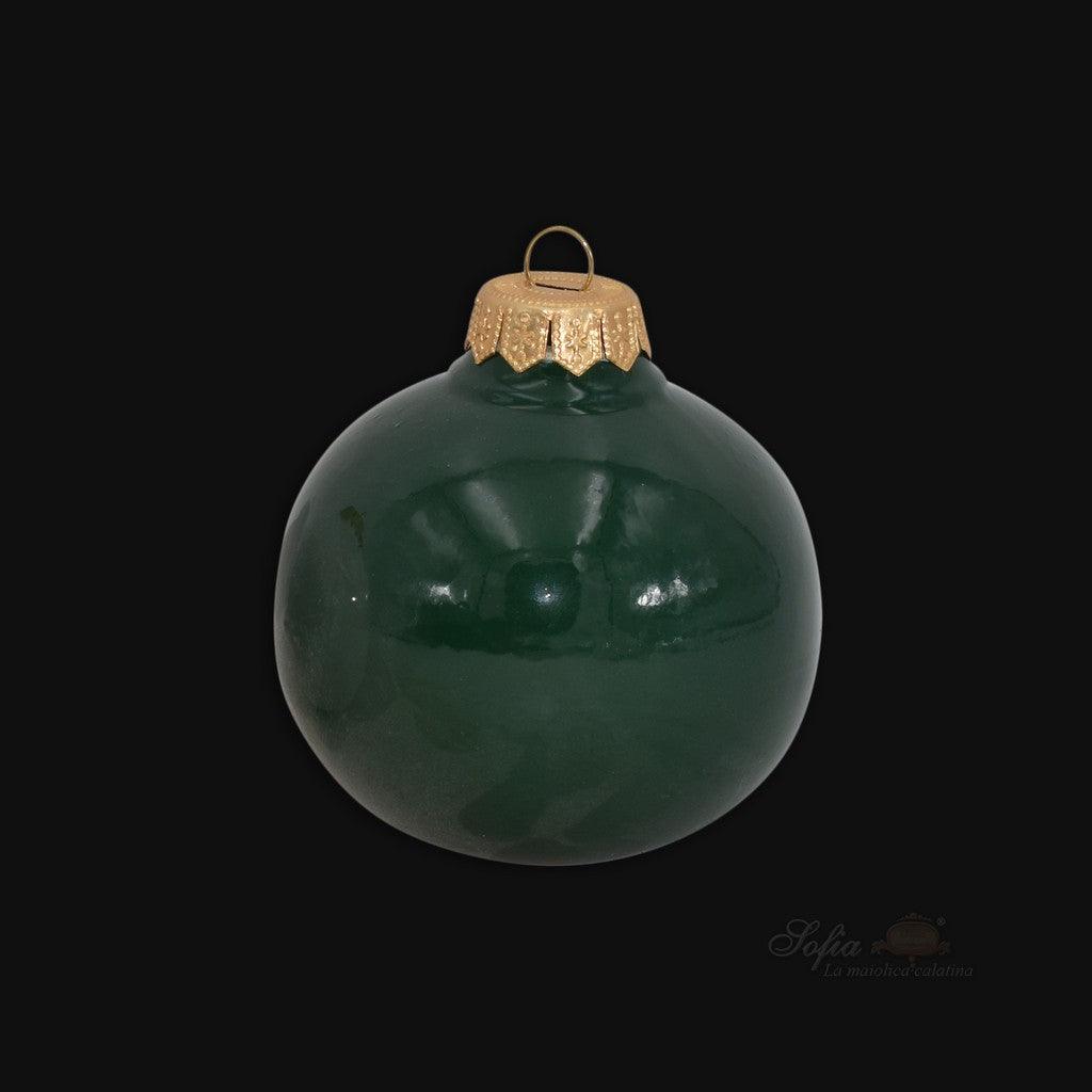 Pallina natalizia Ø 8 varie colorazioni - Linea Moderna - Ceramiche di Caltagirone Sofia