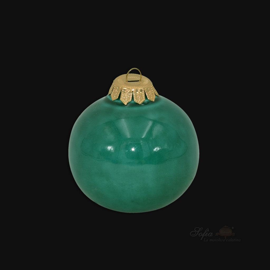 Pallina natalizia Ø 8 varie colorazioni - Linea Moderna - Ceramiche di Caltagirone Sofia