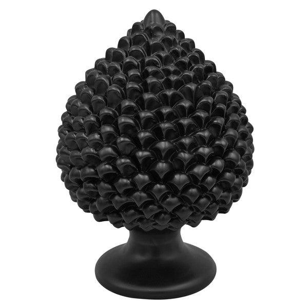 Pigna artigianale di Caltagirone modellata a mano altezza 15/40 cm Black Line Opaco - Ceramiche di Caltagirone Sofia