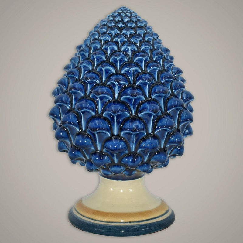 Pigna semilavorata altezza 15/35 Blu e Arancio