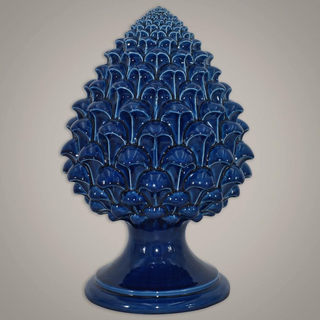 Pigna semilavorata altezza 15/35 Blu Intenso - Ceramiche di Caltagirone Sofia