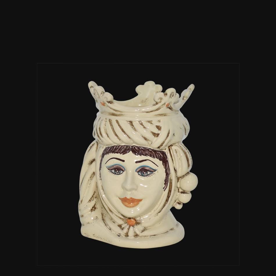Testa h 20 linea avorio femmina - Ceramiche di Caltagirone Sofia