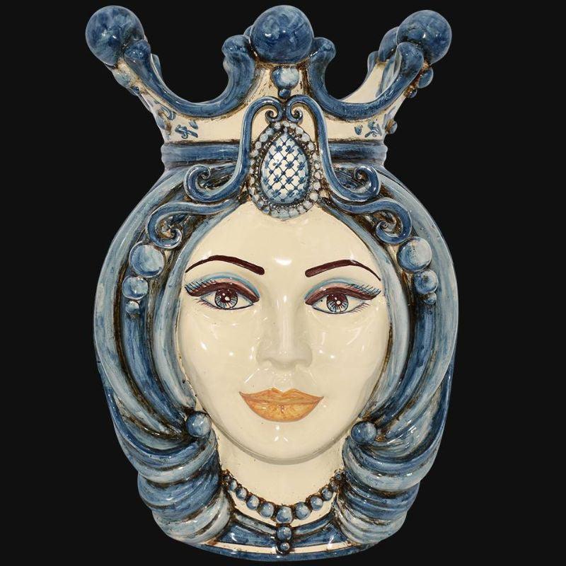 Testa h 38 in mono blu femmina - Ceramiche Di Caltagirone Sofia - Ceramiche di Caltagirone Sofia