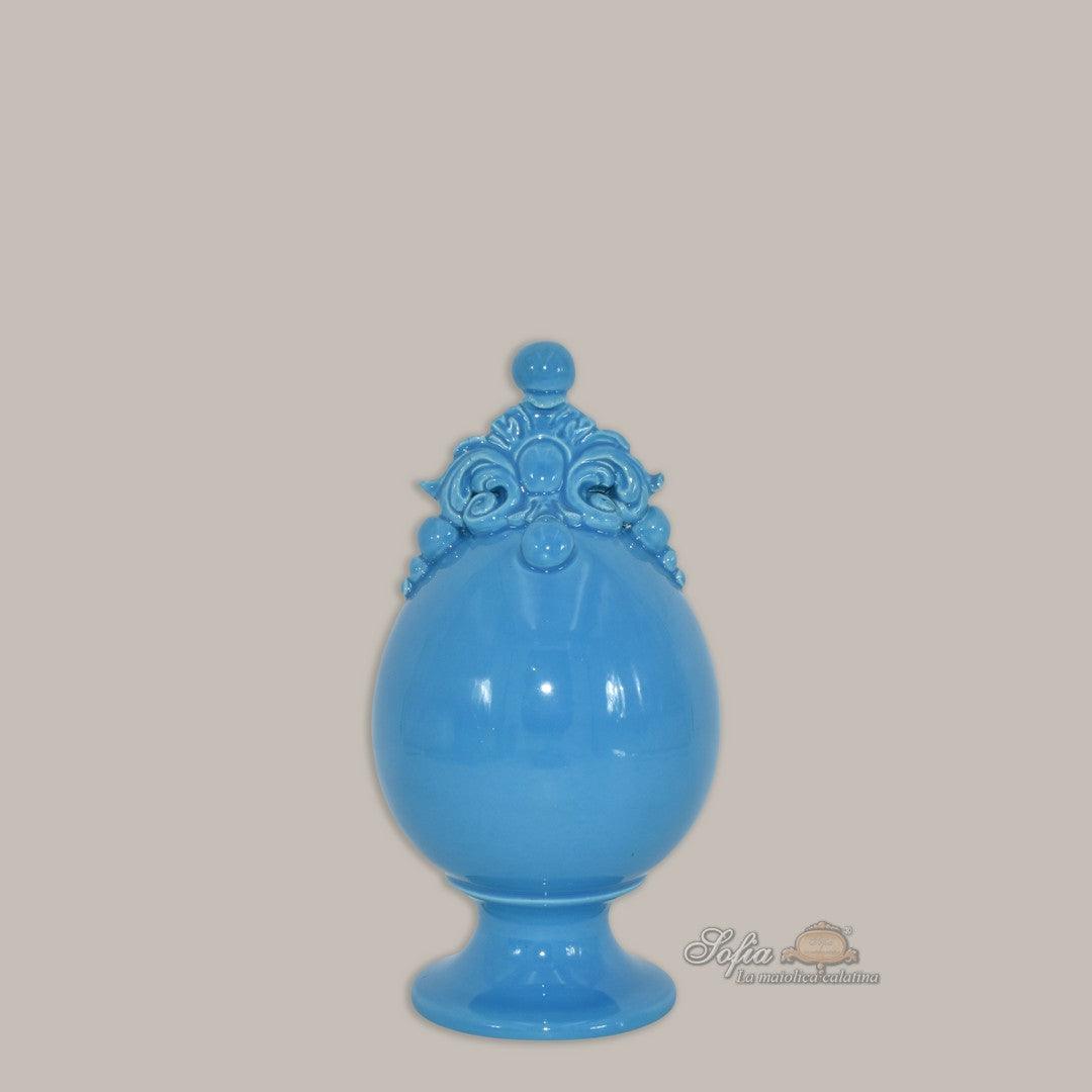 Uovo in ceramica h 18 turchese - Ceramiche di Caltagirone - Ceramiche di Caltagirone Sofia